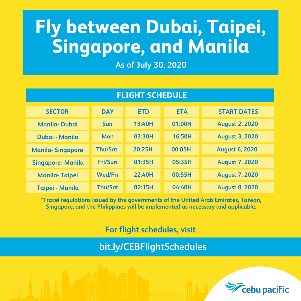 Cebu Pacific mounts more international flights starting August 1