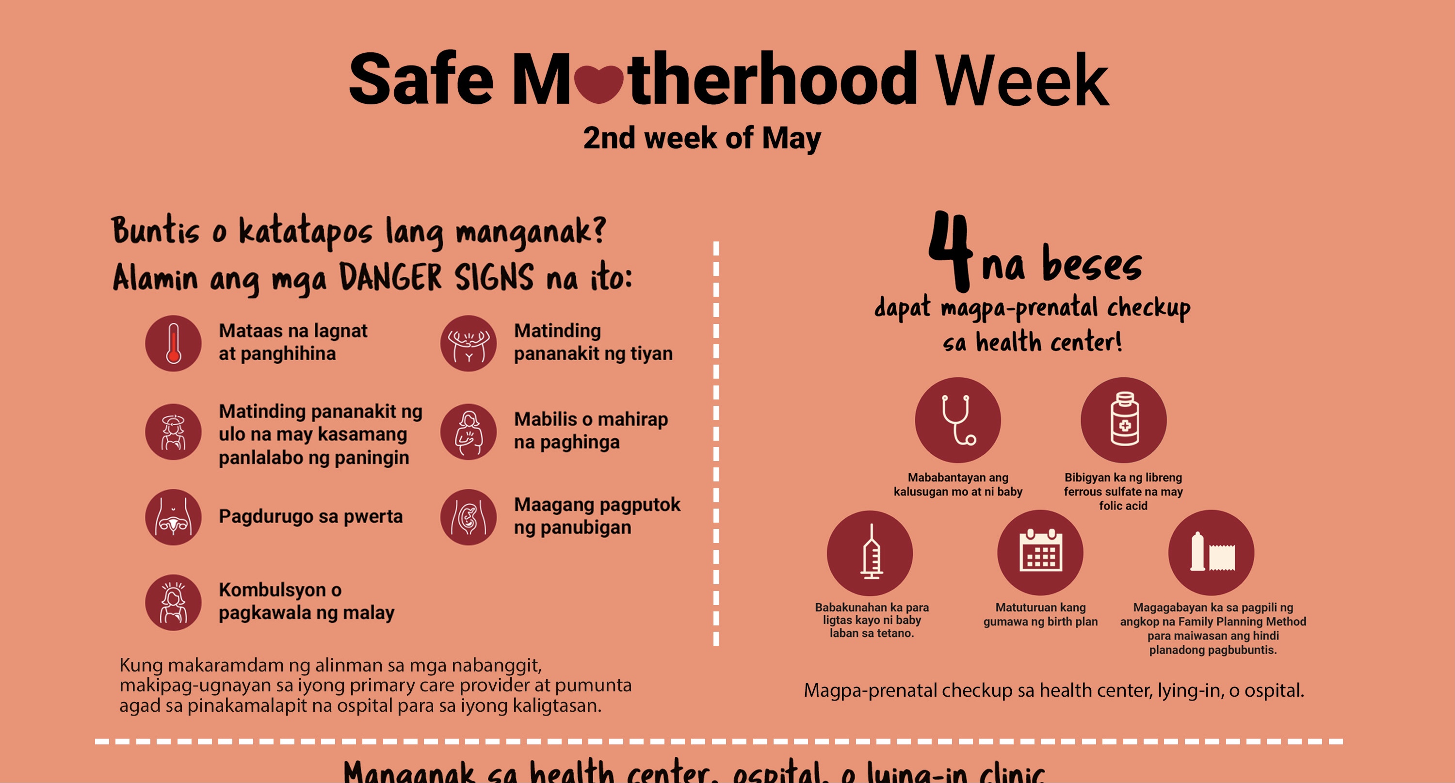 Safe Motherhood Program DOH ups awareness for maternal health care