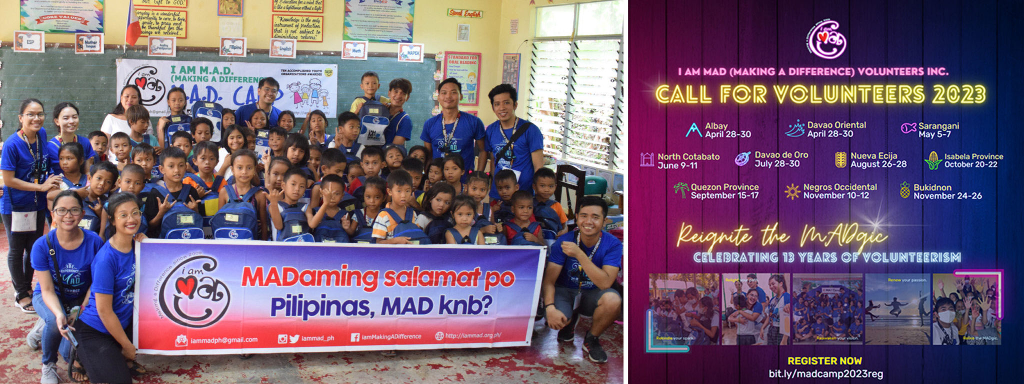 Get ‘MAD’ around the Philippines Call for volunteers to MAD Camps 2023