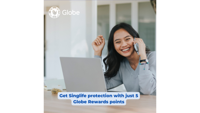 Get Singlife protection with just 5 Globe Rewards points