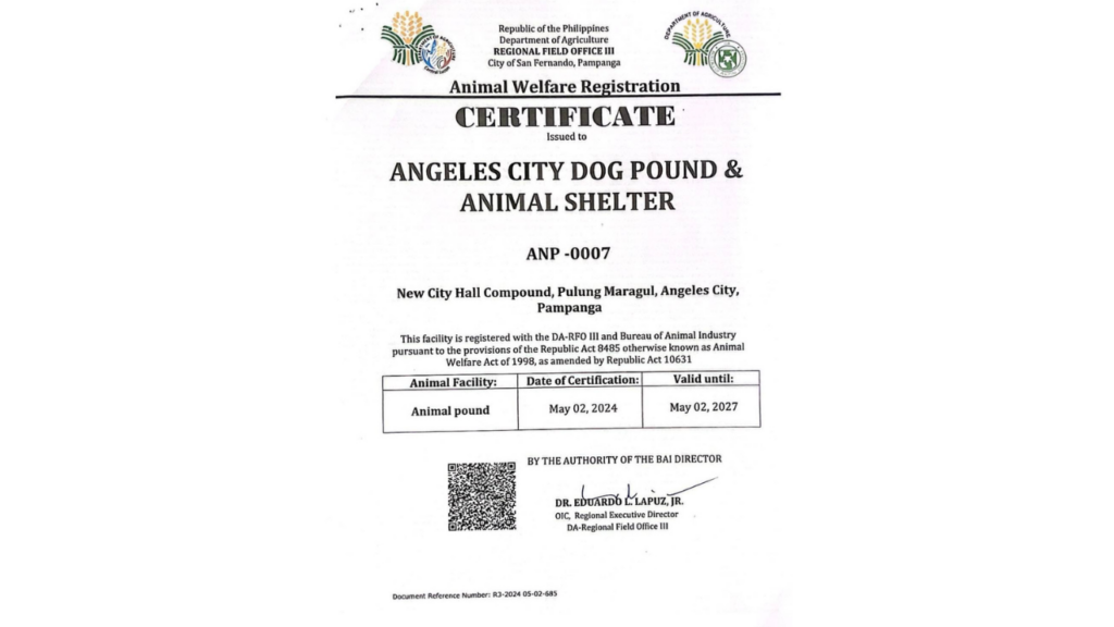 AC Dog Pound and Animal Shelter gets BAI certification anew Punto AC Dog Pound and Animal Shelter gets BAI certification anew Punto
