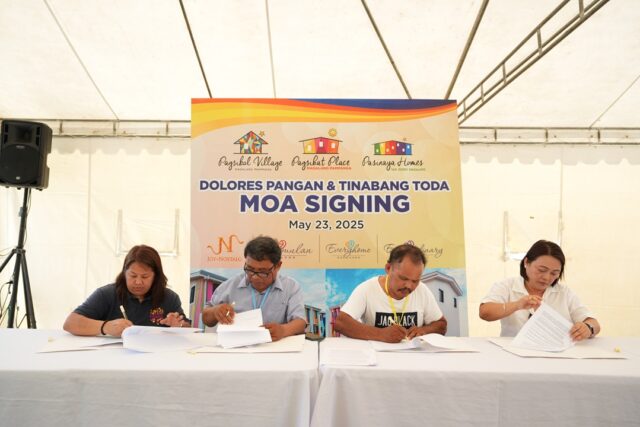 (L-R) Ms. Jenny Aniban, Housing Group Regional Head (North), Enclaveworx Commune of Raemulan Lands Inc.