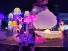 Christmas decor itinulad sa mga lamang dagat