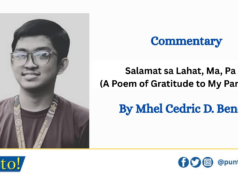 Salamat sa Lahat, Ma, Pa (A Poem of Gratitude to My Parents)