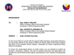 DPWH sacks 2 Pampanga engineers over death of man falling into open drainage canal in AC